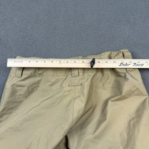 Patagonia Snowshot Pants Mens Medium Beige Ski Snowboard H2NO Recco Waterproof